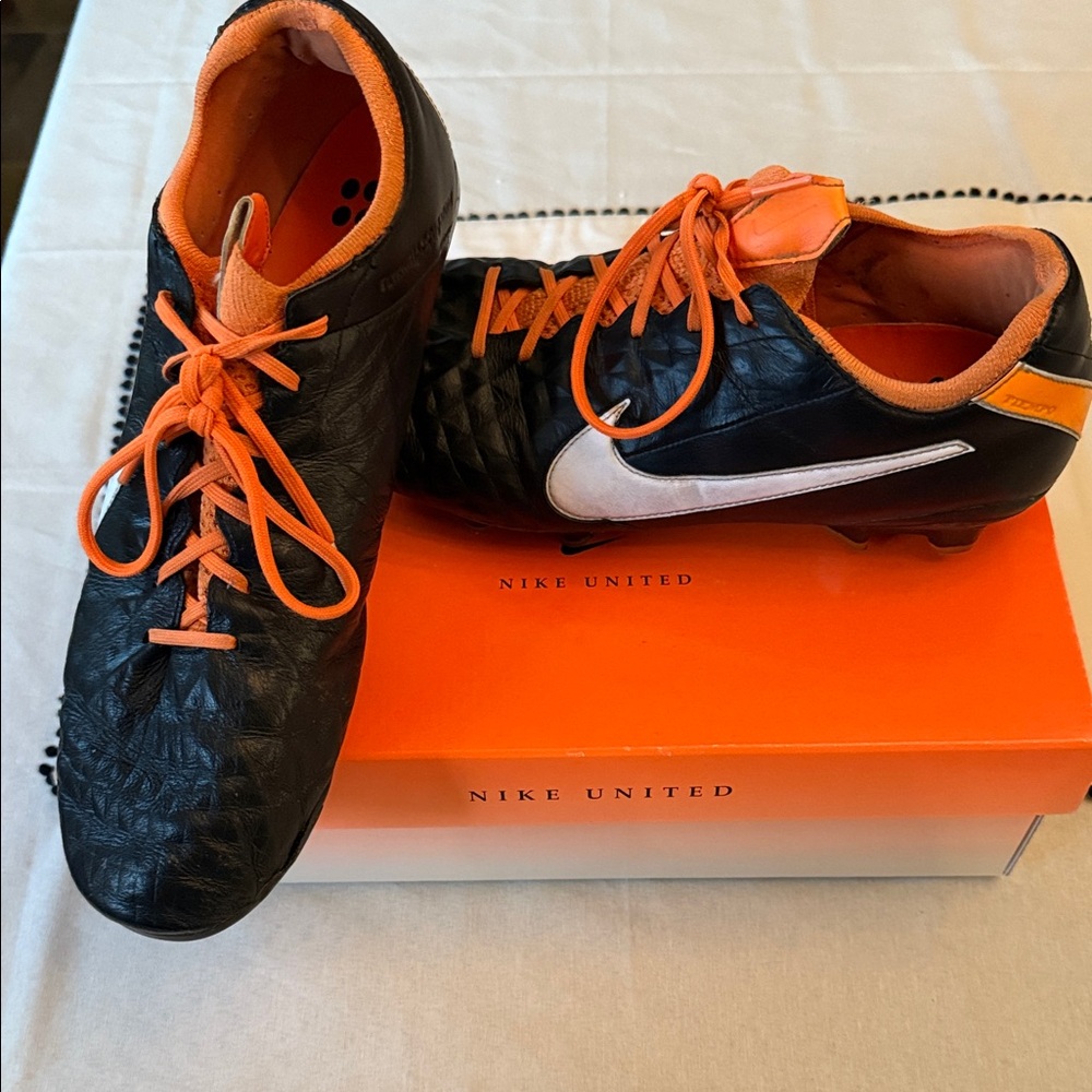 Nike Black and Orange Athletic Shoes